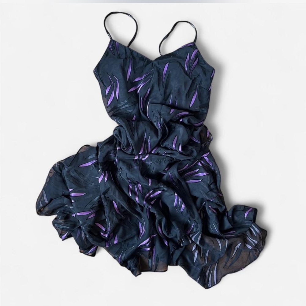 SOLD Vintage sheer y2k dress Eva blue size 6
